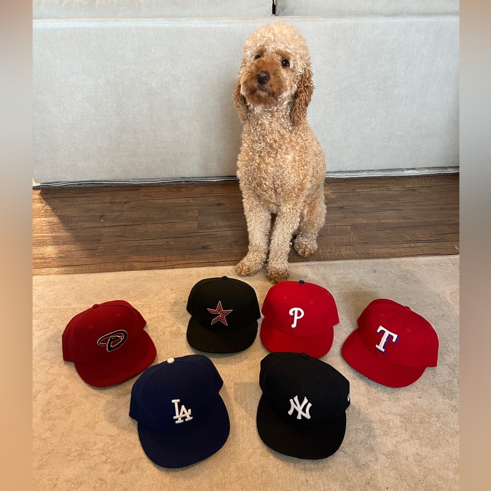 Lot of 6 New Era 59Fifty MLB Hats - Size 7 1/4